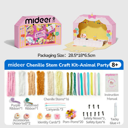 Mideer Chenille Craft - Animal Party by Toytinkr
