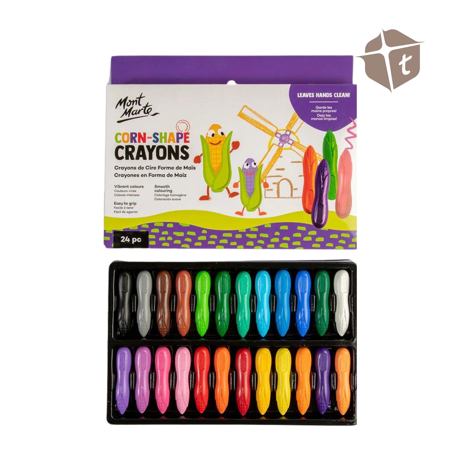 Mont Marte Corn-shaped Crayons by Toytinkr
