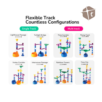 Mideer Track Ball Blocks - Crossing Maze 84pcs by Toytinkr