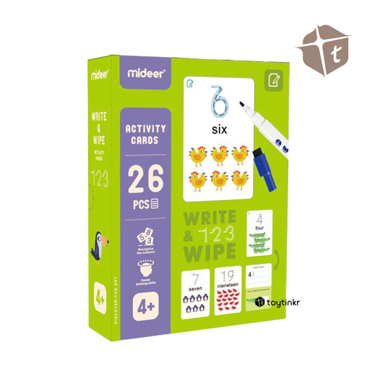 Mideer Write and Wipe Activity Cards - 26pc by Toytinkr