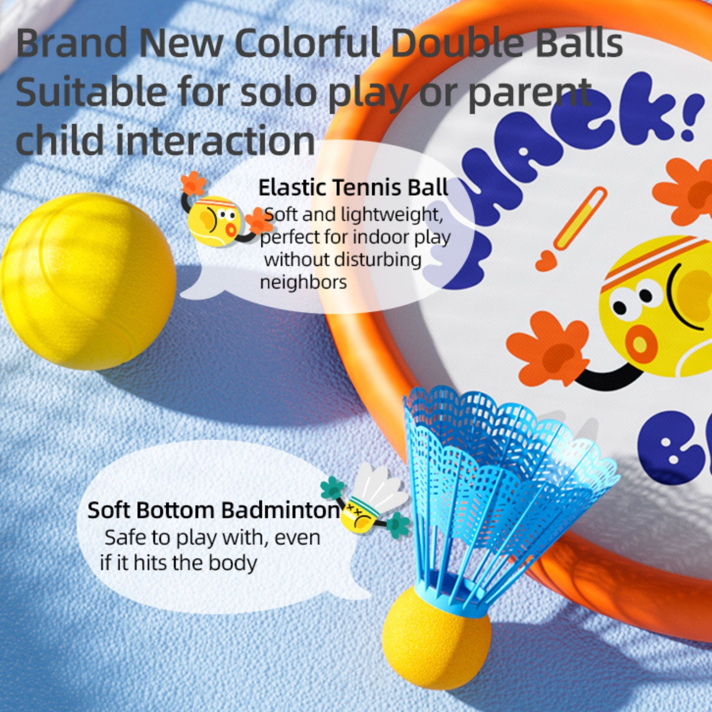 Mideer 2 in 1 Kids Entry Level Racket by Toytinkr