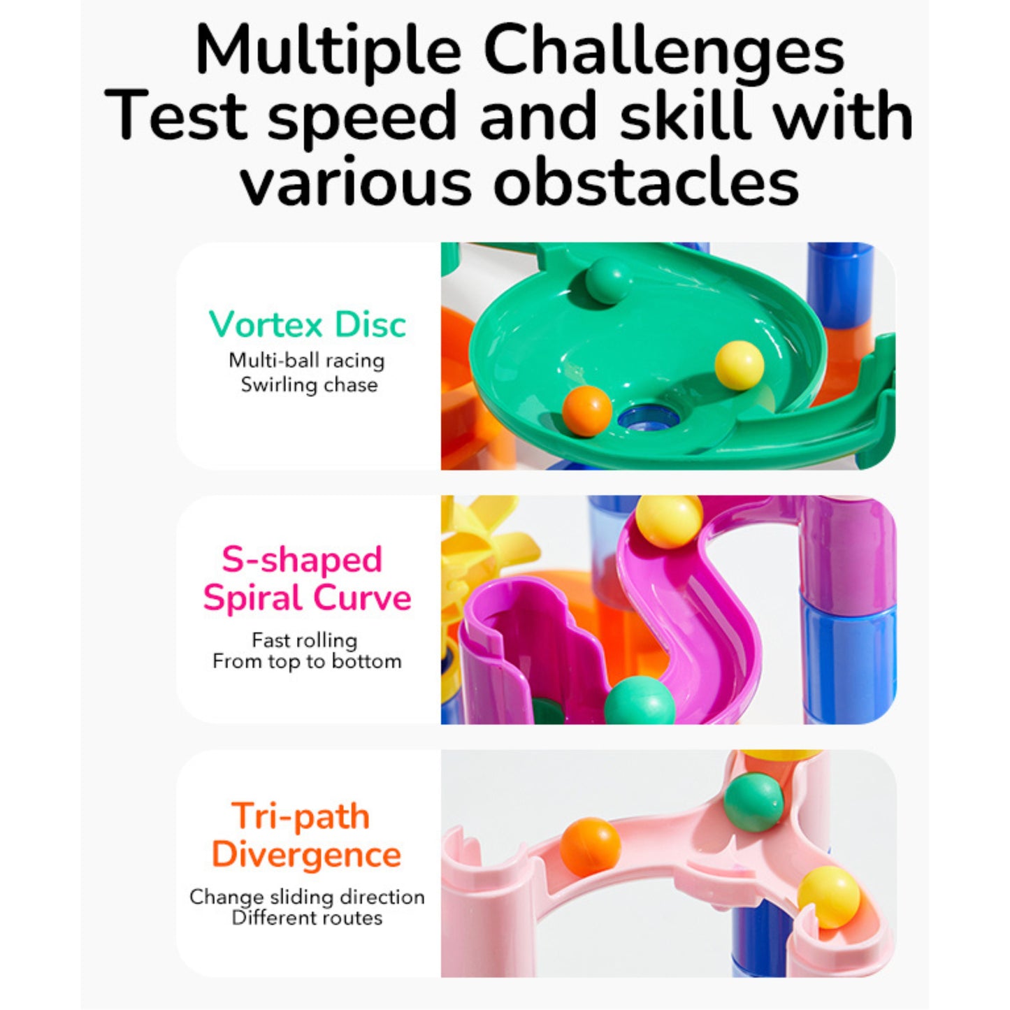 Mideer Track Ball Blocks - Crossing Maze 84pcs by Toytinkr