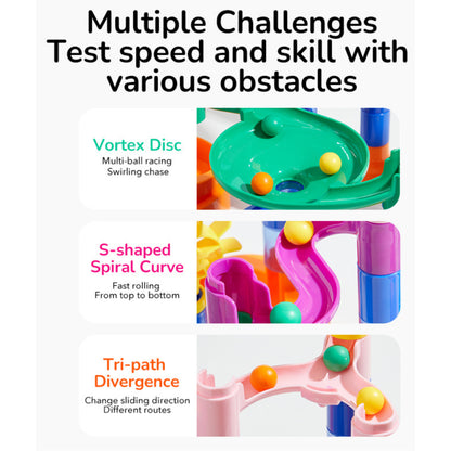 Mideer Track Ball Blocks - Crossing Maze 84pcs by Toytinkr