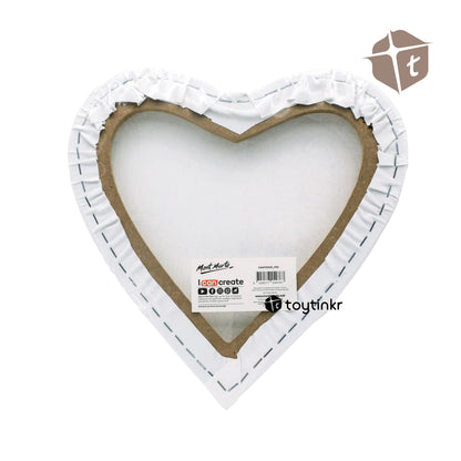 Mont Marte Heart-shaped Colouring Canvas by Toytinkr