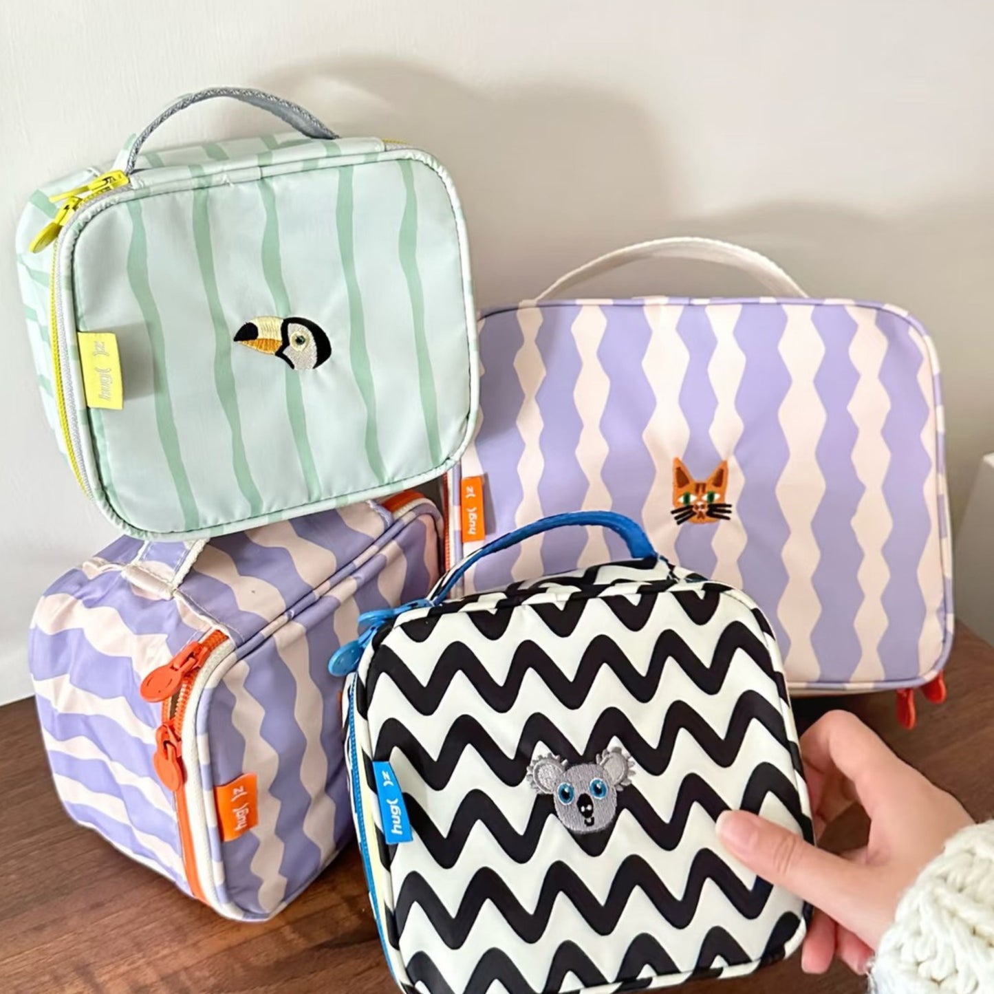Hug Z Personalized Toiletry Cube Bags by Toytinkr