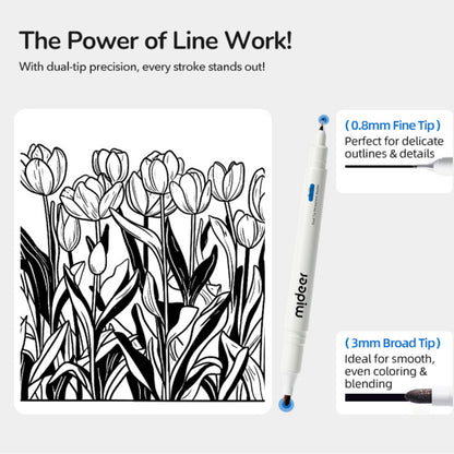 Mideer Dual Tip Permanent Marker by Toytinkr