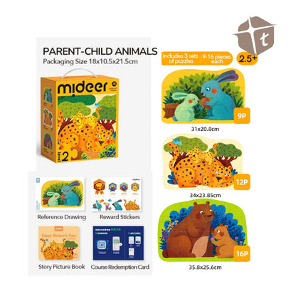 Mideer Advanced Puzzle - Level 2 Kiss my Baby by Toytinkr