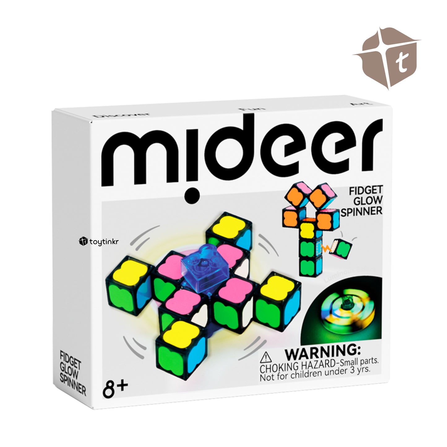 Mideer Glow Fidget Spinner by Toytinkr