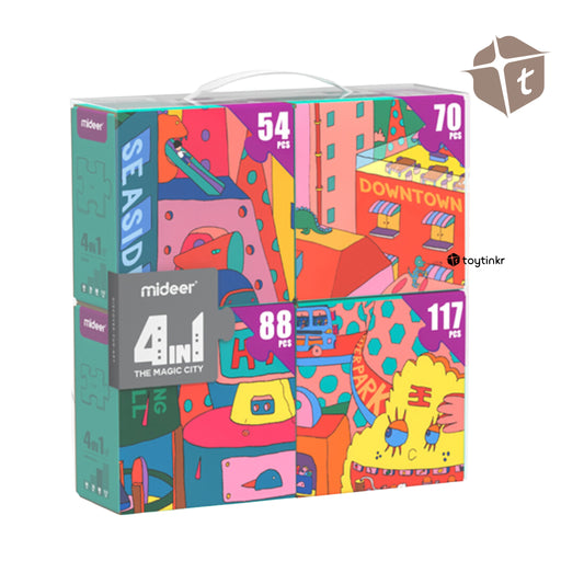 Mideer 4 in 1 Puzzle - The Magic City by Toytinkr