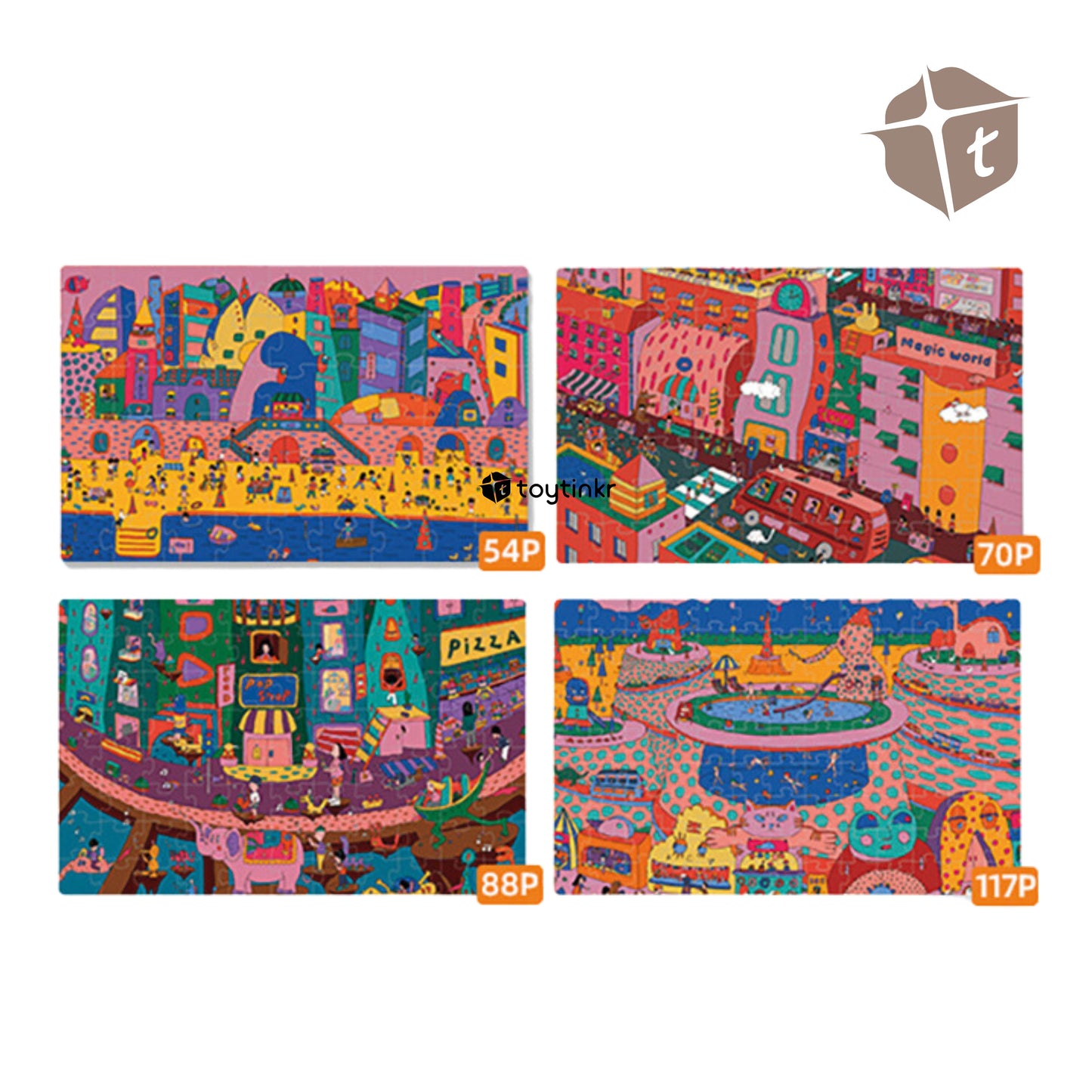 Mideer 4 in 1 Puzzle - The Magic City by Toytinkr