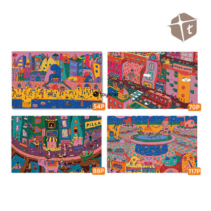 Mideer 4 in 1 Puzzle - The Magic City by Toytinkr