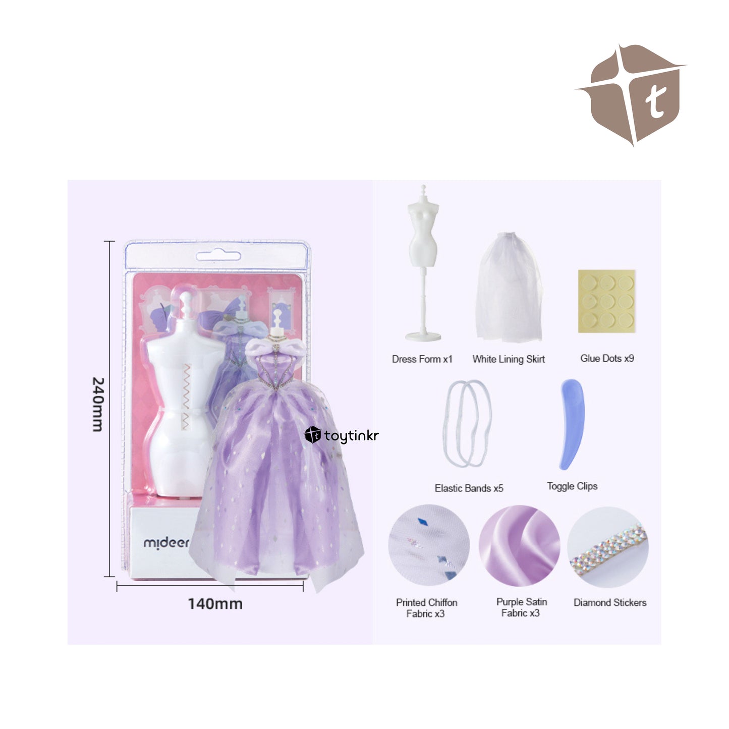 Mideer Clothing Design House - Purple Single by Toytinkr