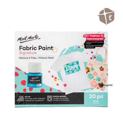 Mont Marte Fabric Paint - 20 Colors by Toytinkr