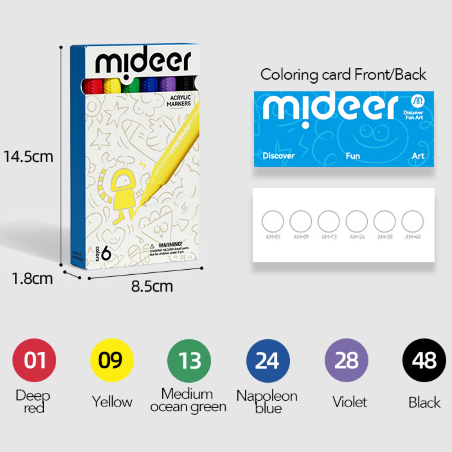 Mideer Personalized Acrylic Art Markers by Toytinkr