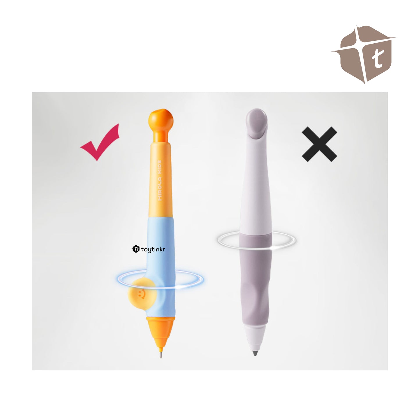 Jar Melo Grip Pencil Kit for Pre Schoolers - Pink by Toytinkr