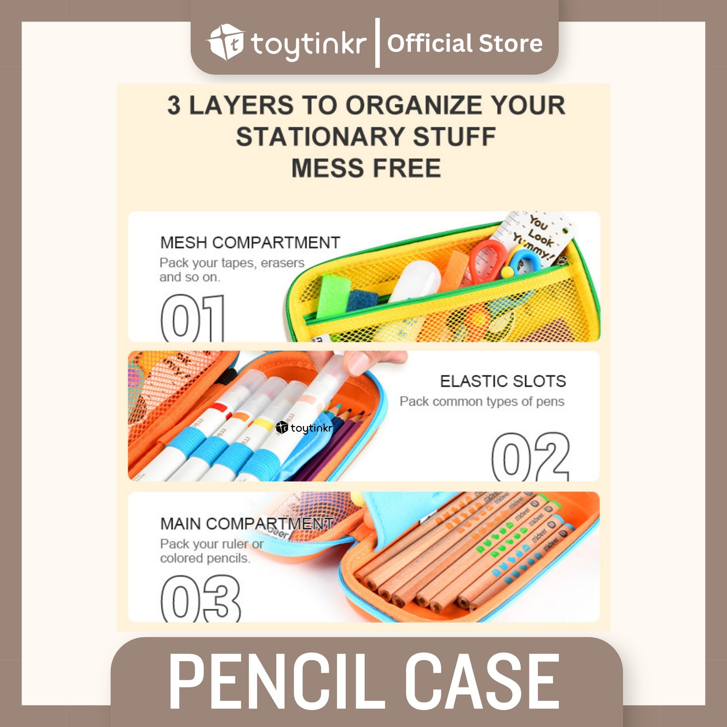 Mideer Cute Pencil Cases by Toytinkr
