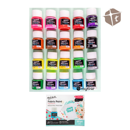 Mont Marte Fabric Paint - 20 Colors by Toytinkr