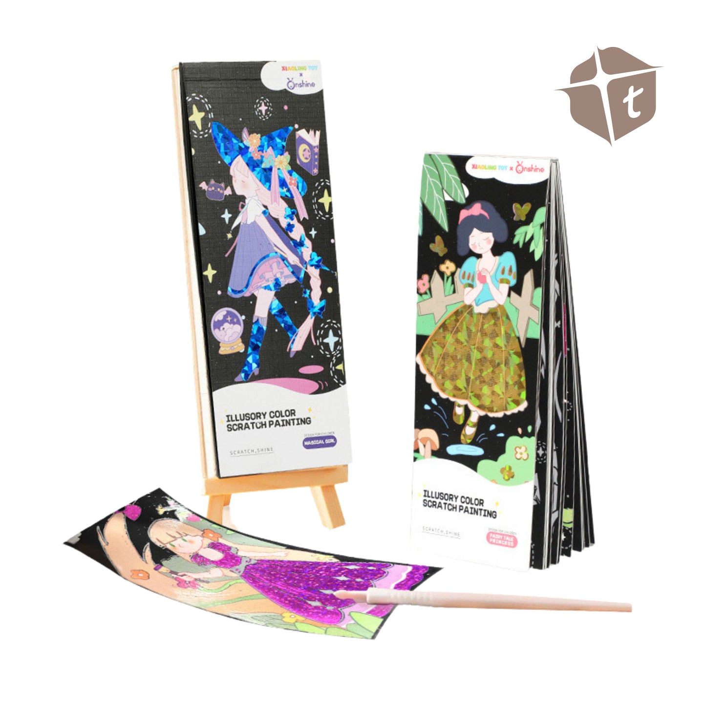 Illusory Color Scratch Painting - Magical Girl by Toytinkr