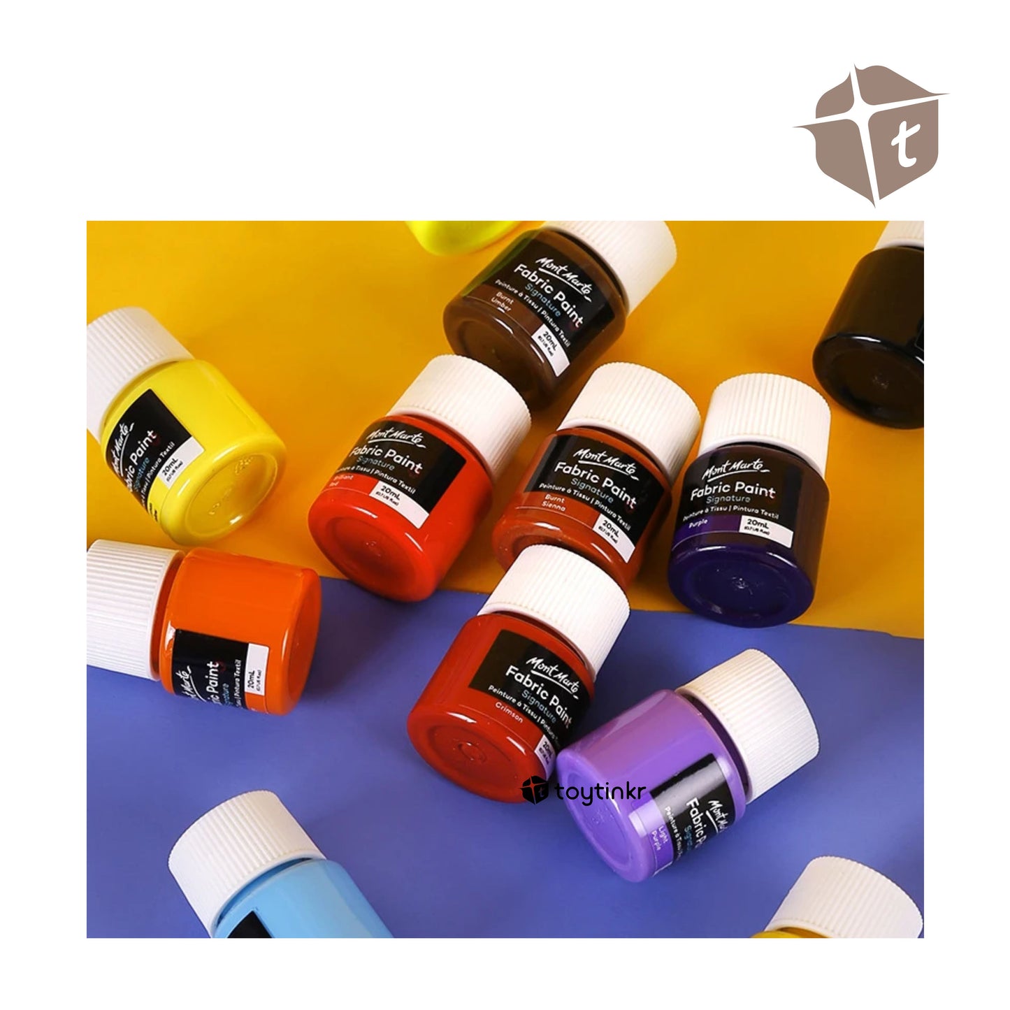 Mont Marte Fabric Paint - 20 Colors by Toytinkr