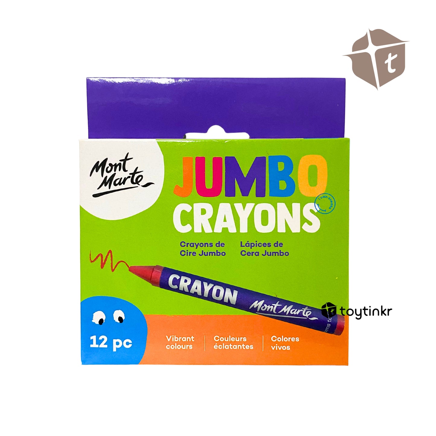 Mont Marte Jumbo Crayons 12pc by Toytinkr