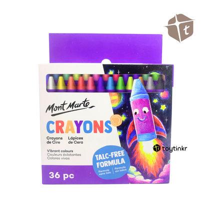 Mont Marte Regular Crayons 36pc by Toytinkr