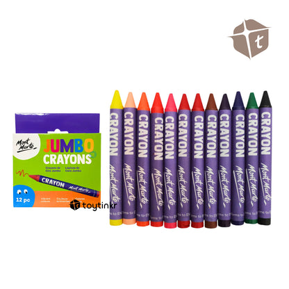 Mont Marte Jumbo Crayons 12pc by Toytinkr
