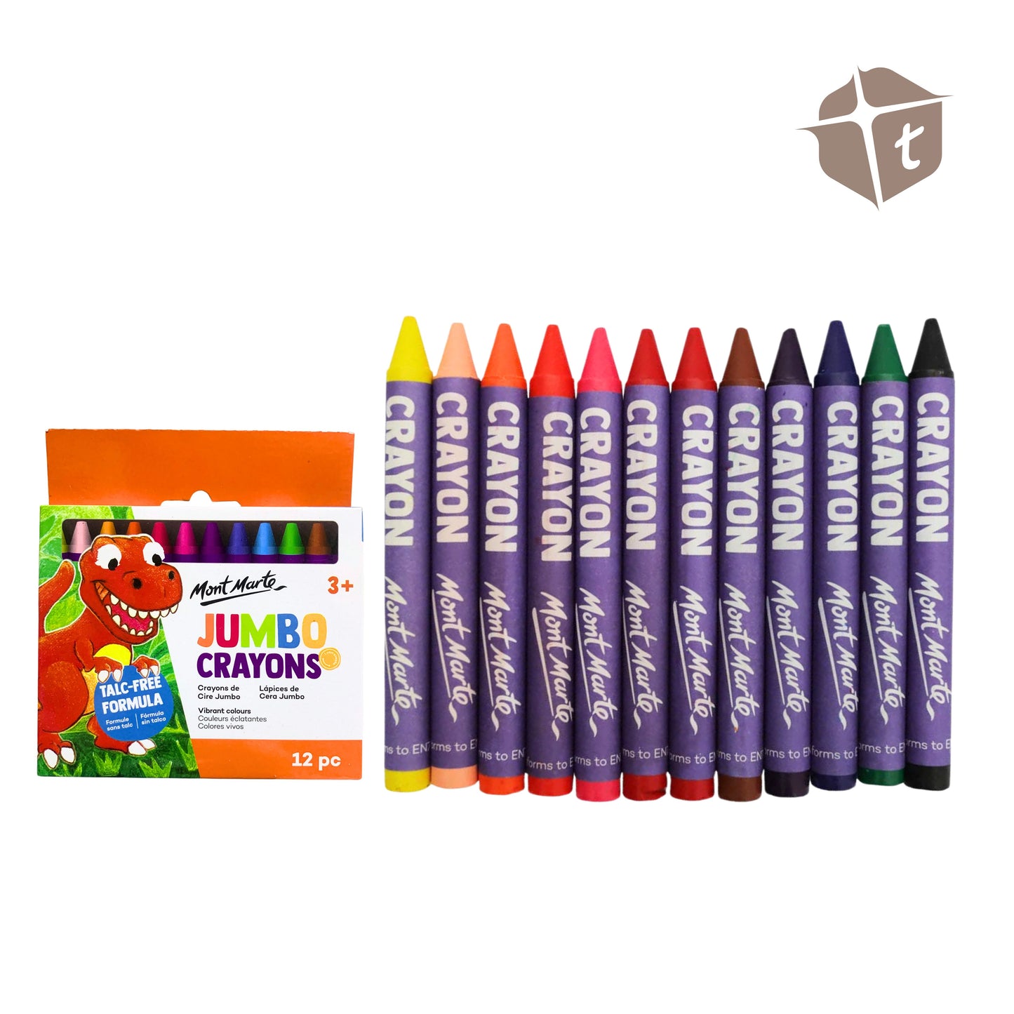 Mont Marte Jumbo Crayons 12pc by Toytinkr