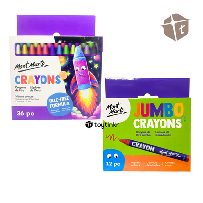 Mont Marte Regular Crayons 36pc by Toytinkr