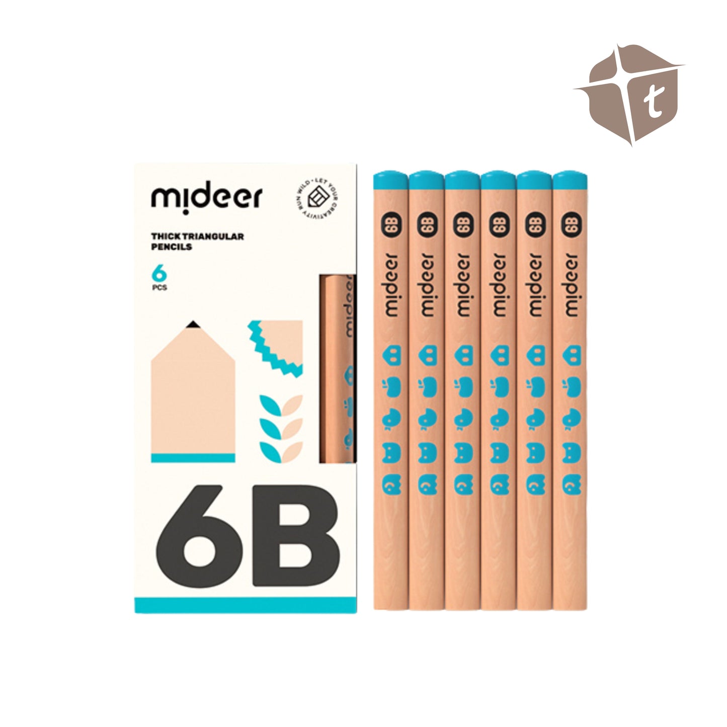 Mideer Thick Triangular Pencils by Toytinkr