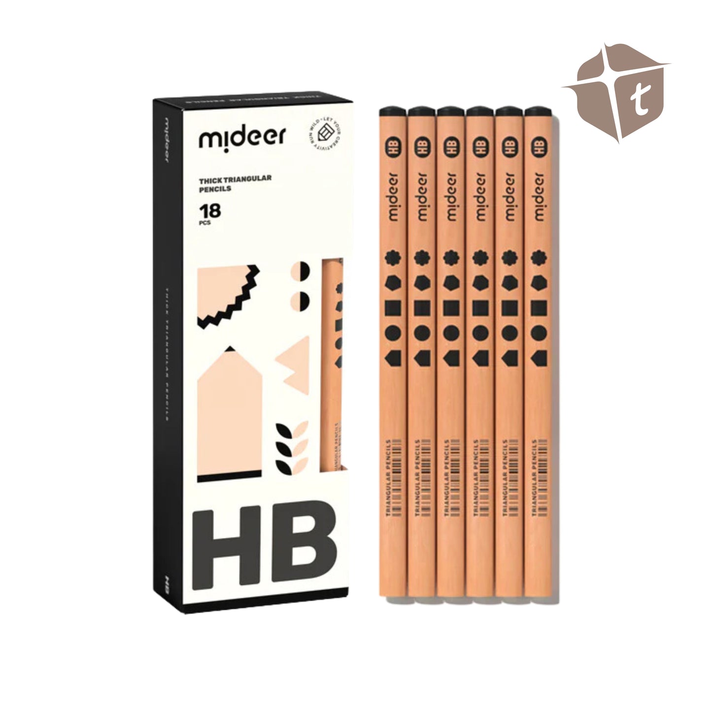 Mideer Thick Triangular Pencils by Toytinkr