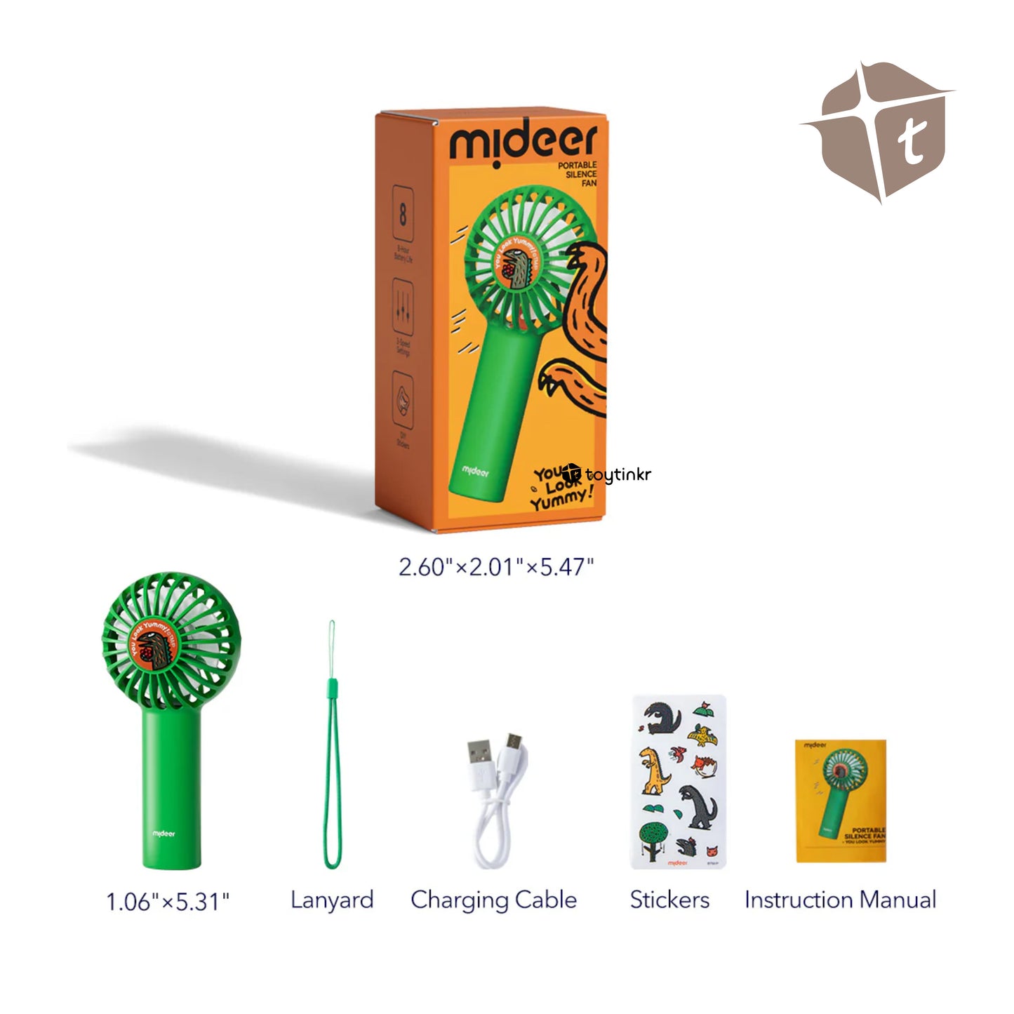 Mideer Portable Silence Fan-You Look Yummy by Toytinkr