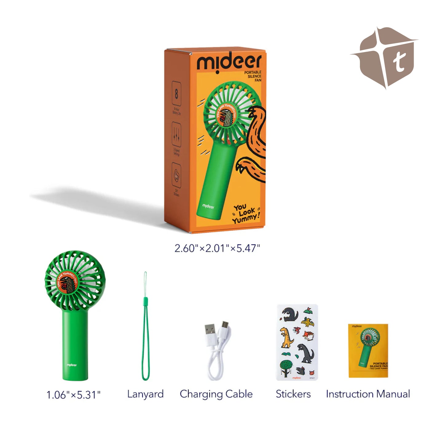 Mideer Portable Silence Fan-You Look Yummy by Toytinkr