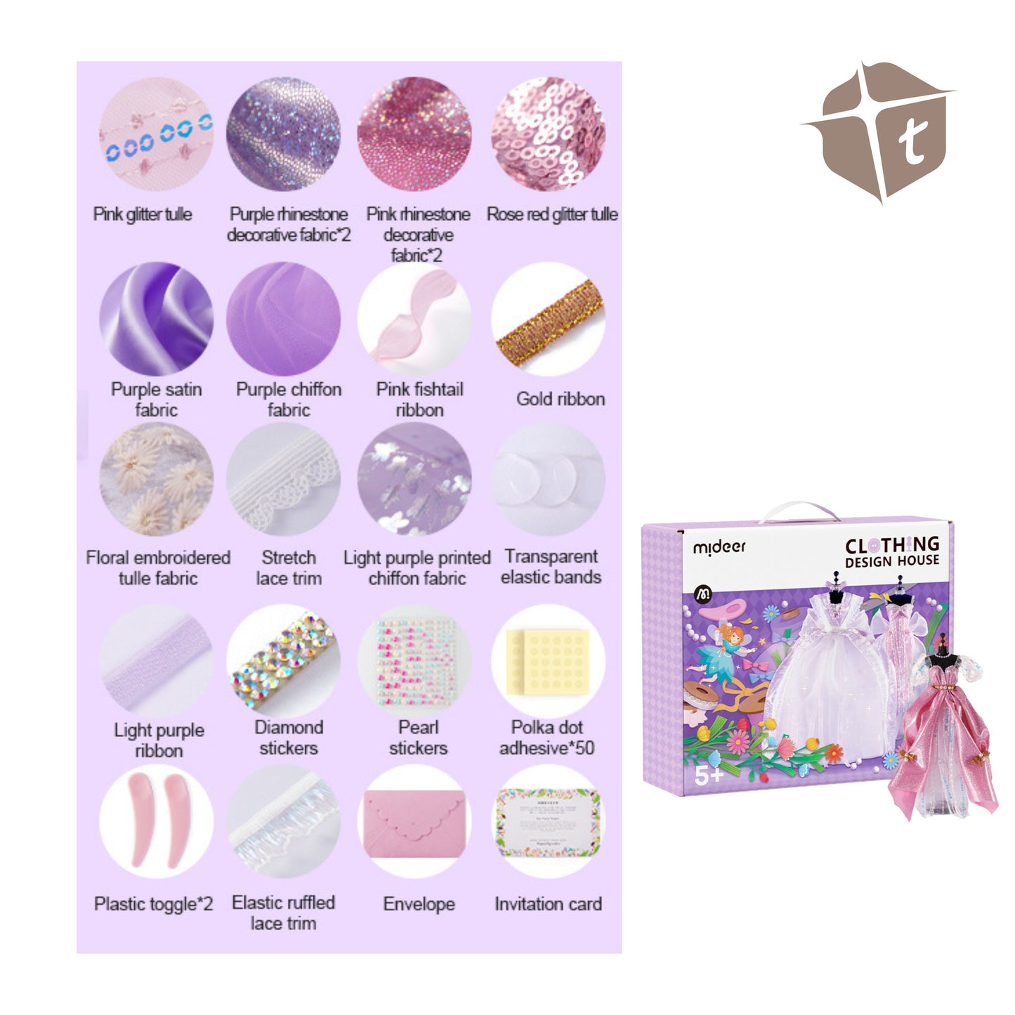 Mideer Clothing Design House - Purple Set by Toytinkr