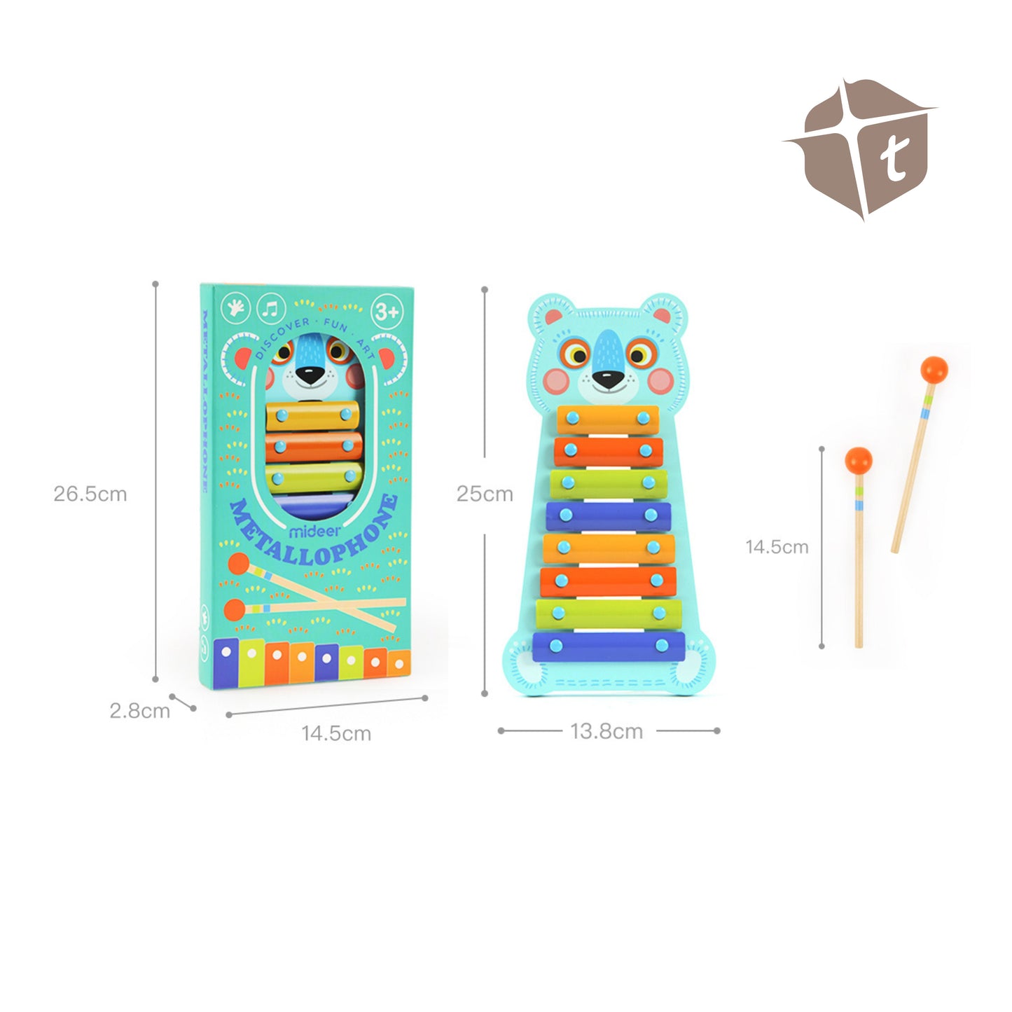 Mideer Metal Bear Xylophone by Toytinkr