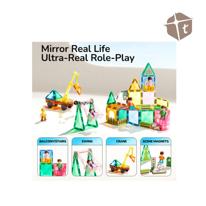 Mideer Colorful Magnetic Tiles - Hero Squad by Toytinkr