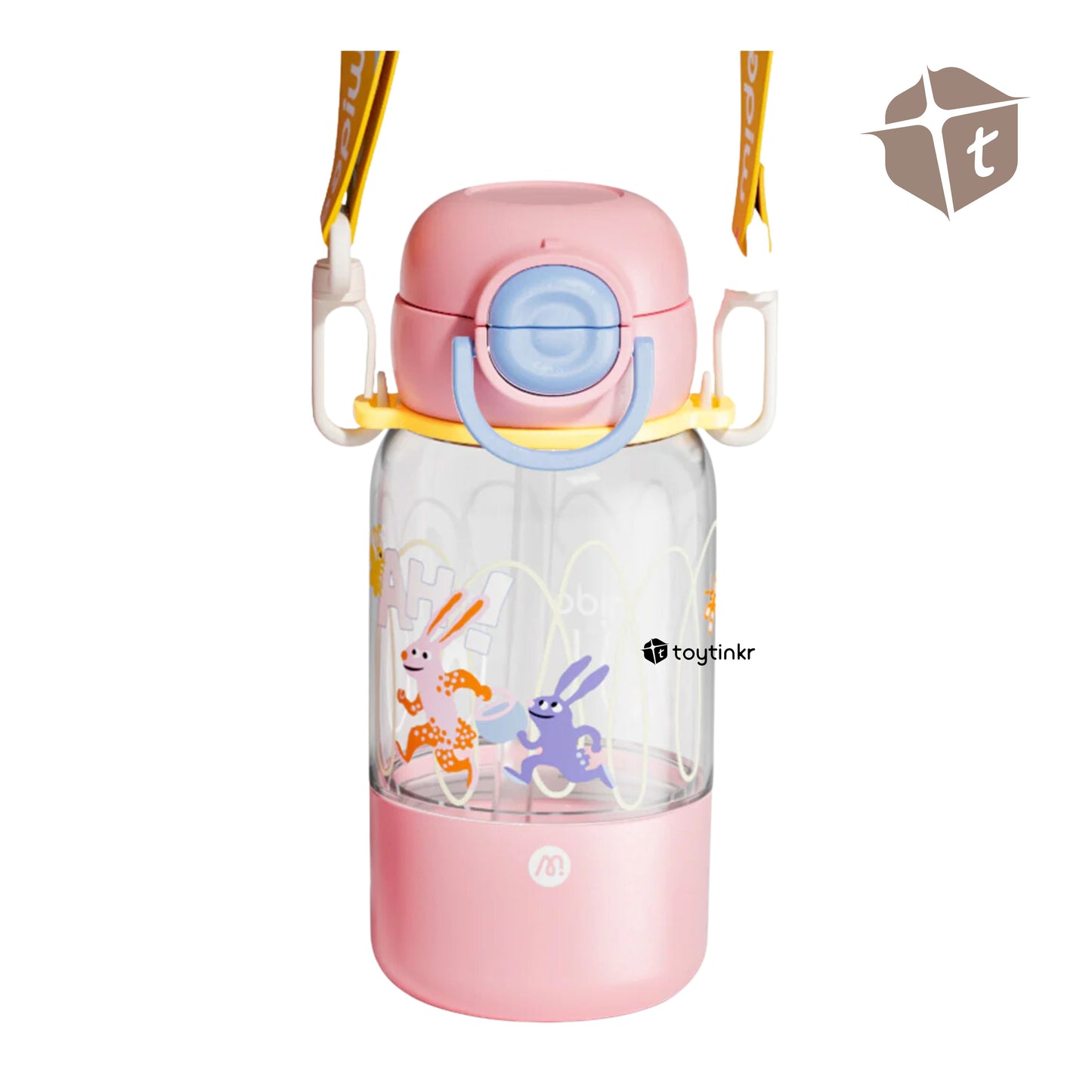 Mideer Personalized Portable Double Drinking Bottle - Pink by Toytinkr