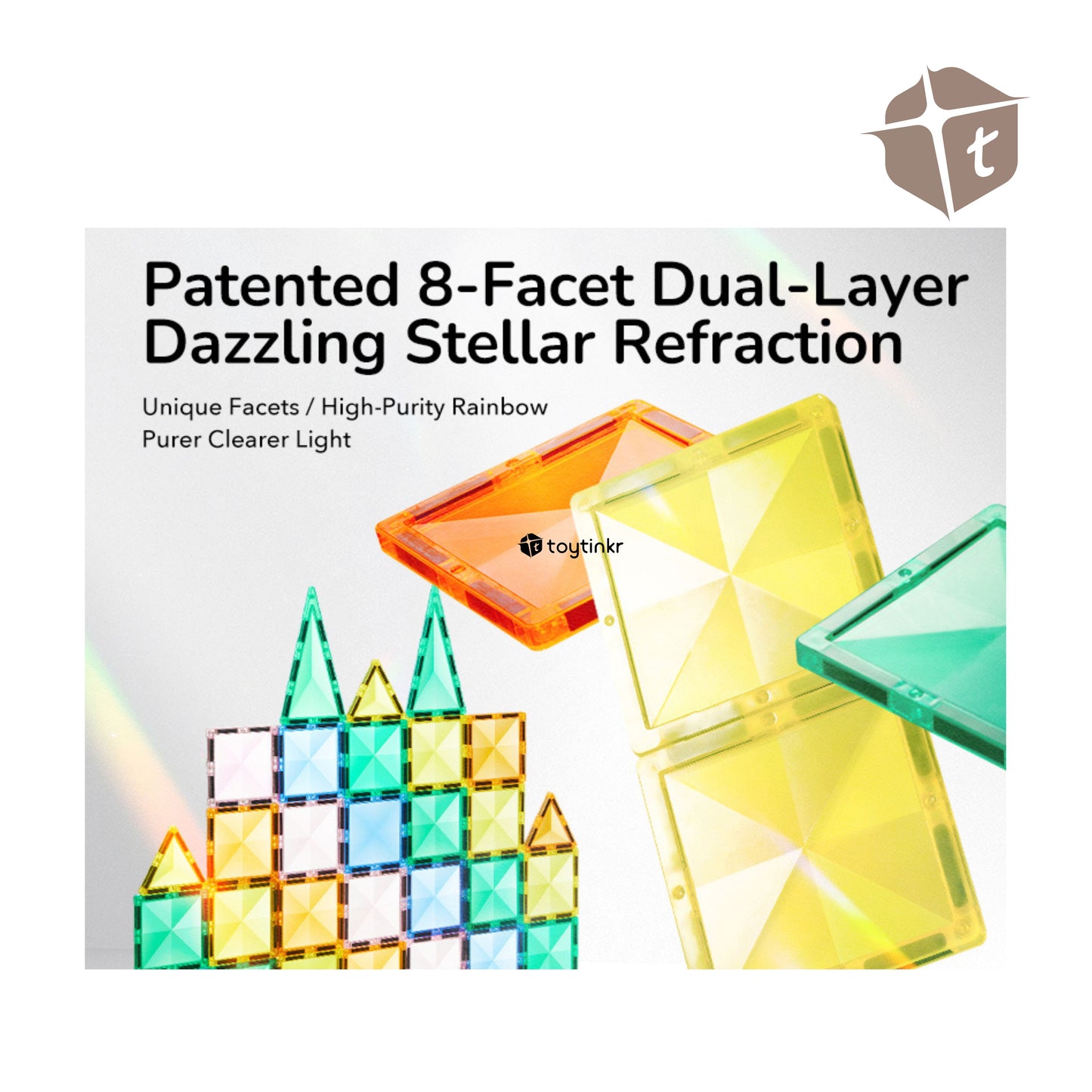 Mideer Colorful Magnetic Tiles - Hero Squad by Toytinkr