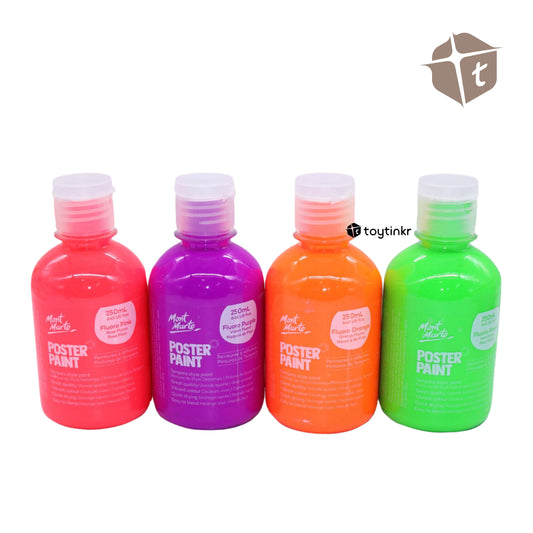 Mont Marte Poster Paint- Fluoro (250ml) by Toytinkr