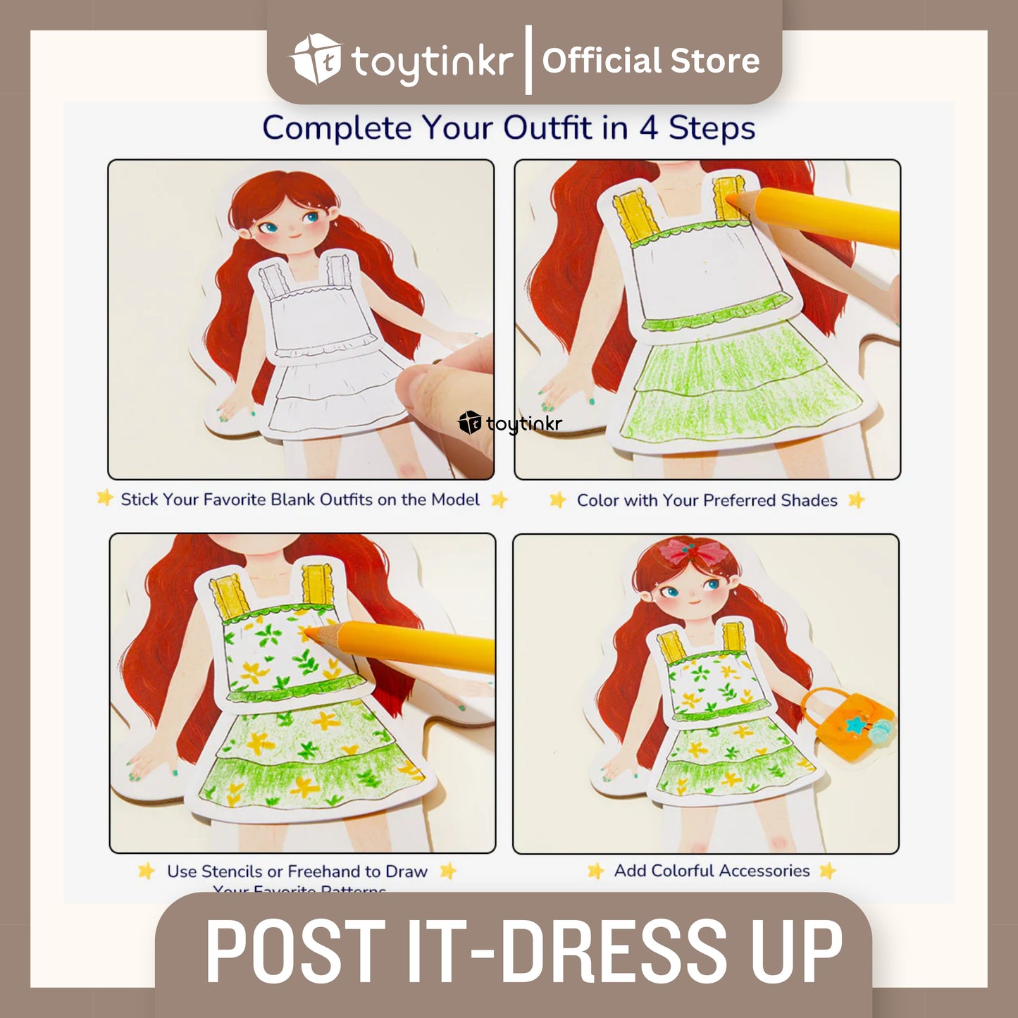 Mideer Post-It Dress Up by Toytinkr