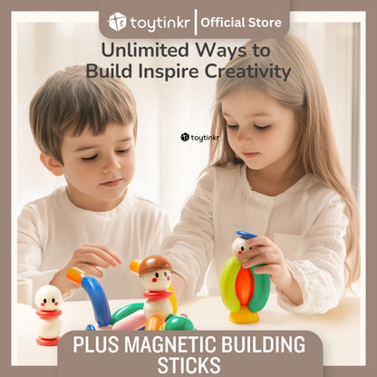 Mideer Plus Building Magnetic Sticks by Toytinkr