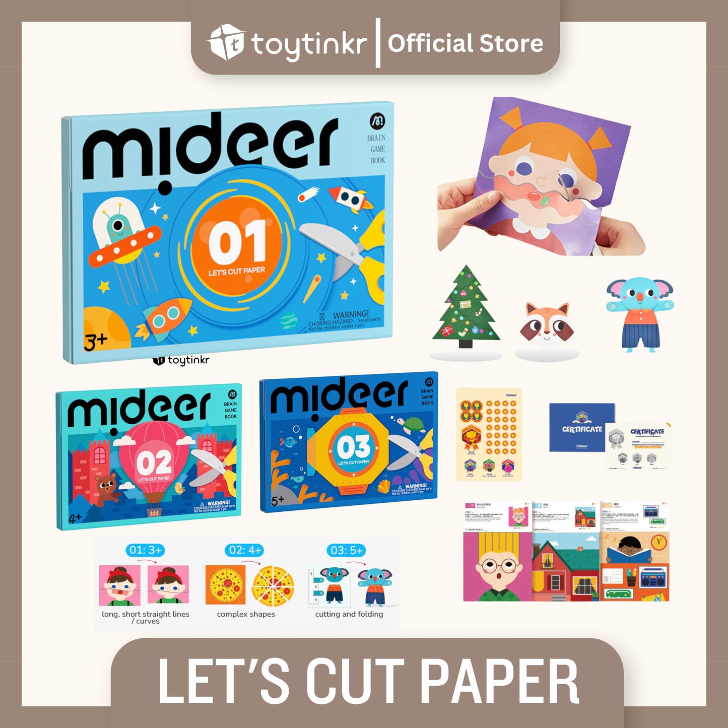 Mideer Let's Cut Paper by Toytinkr