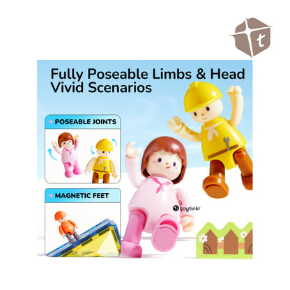 Mideer Colorful Magnetic Tiles - Hero Squad by Toytinkr