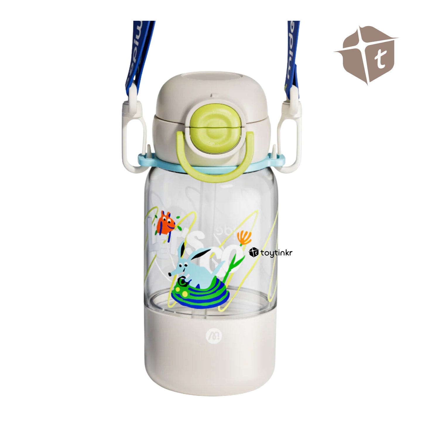 Mideer Personalized Portable Double Drinking Bottle - Gray by Toytinkr