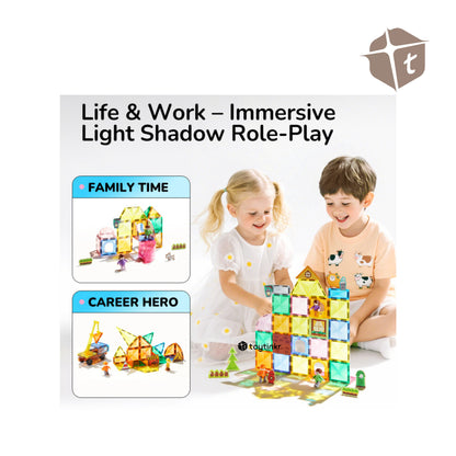 Mideer Colorful Magnetic Tiles - Hero Squad by Toytinkr