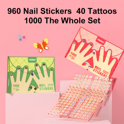 Mideer Envelope Nail Stickers 1000 Pieces - Green by Toytinkr