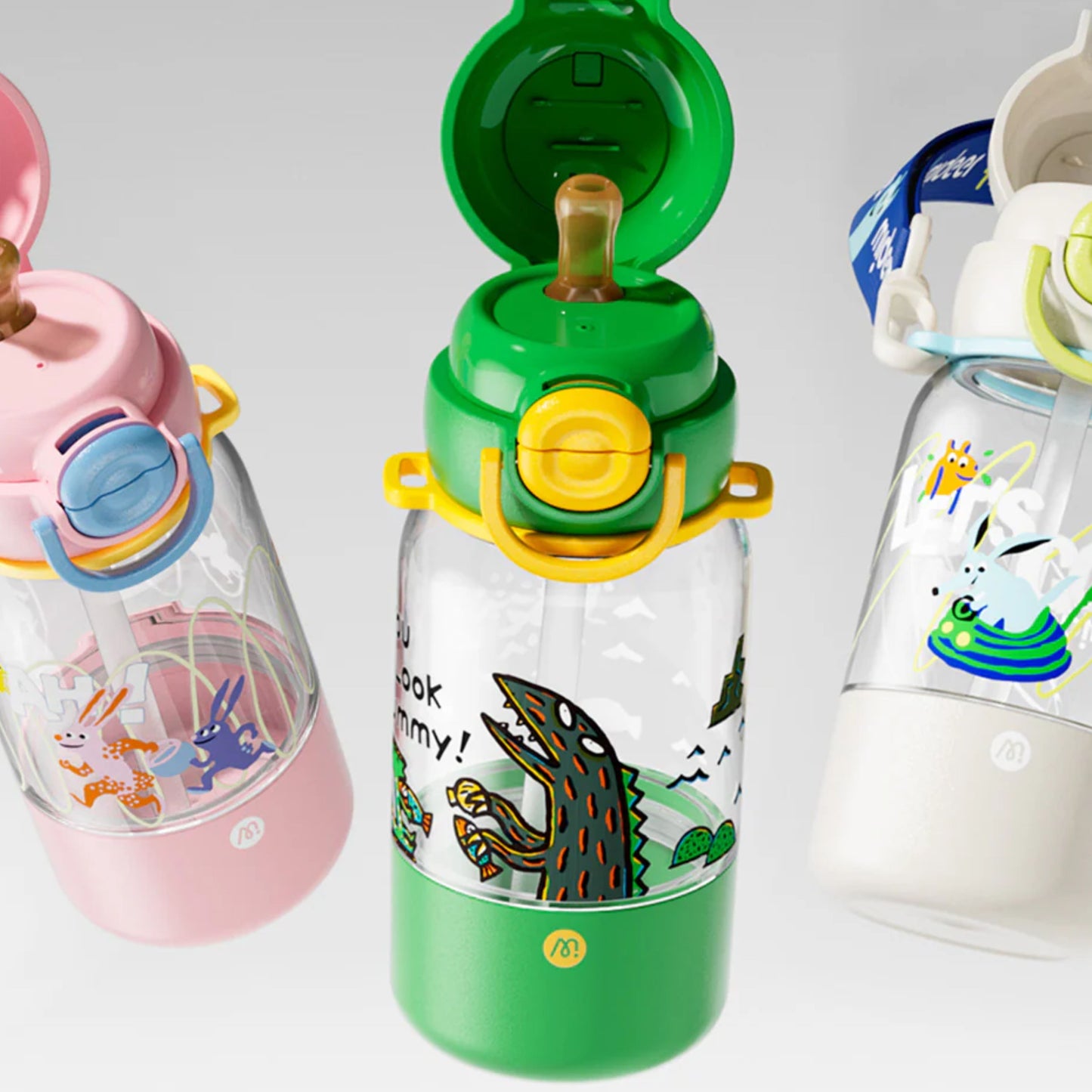 Mideer Personalized Portable Double Drinking Bottle - Pink by Toytinkr