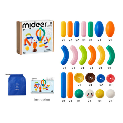 Mideer Plus Building Magnetic Sticks by Toytinkr