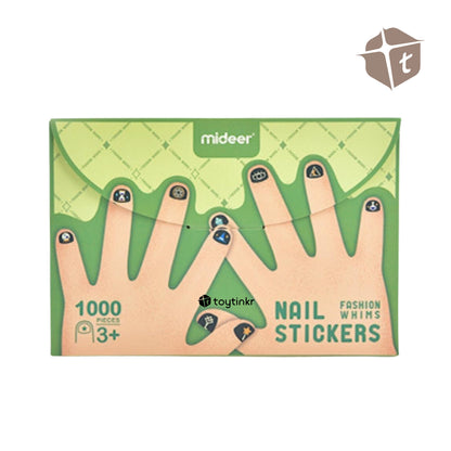 Mideer Envelope Nail Stickers 1000 Pieces - Green by Toytinkr
