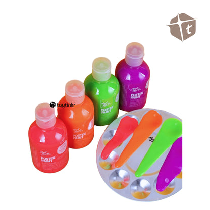 Mont Marte Poster Paint- Fluoro (250ml) by Toytinkr