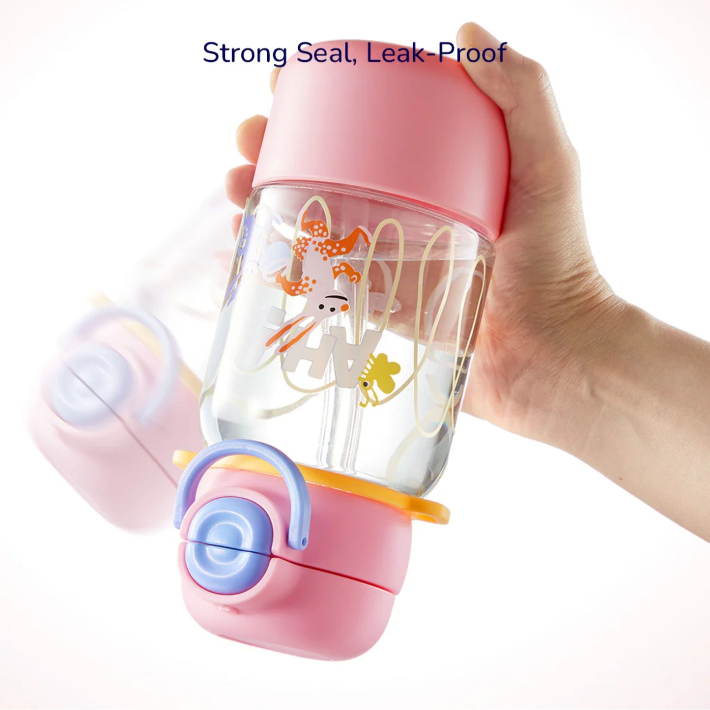 Mideer Personalized Portable Double Drinking Bottle - Pink by Toytinkr